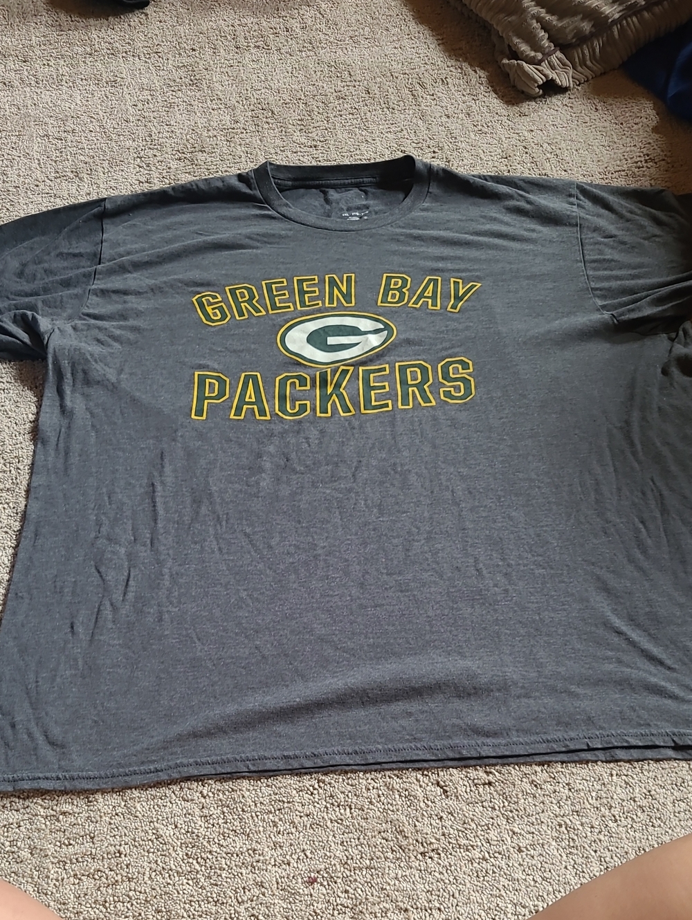 Green Bay Packers Gray Short-Sleeve Graphic Tee